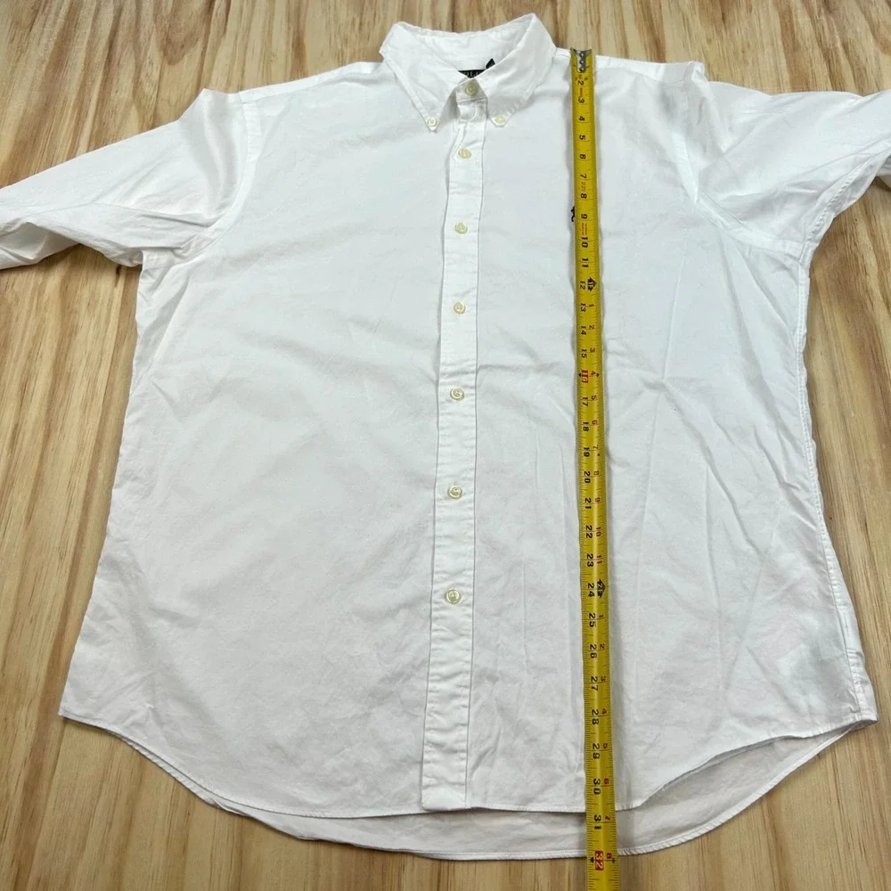 Polo Ralph Lauren Shirt Mens XL White Pony Embroidered Classic Fit Button-Down